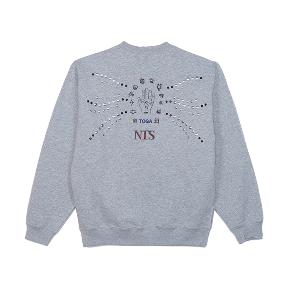 NTS RADIO - NTS x TOGA Studs Sweatshirt - Grey