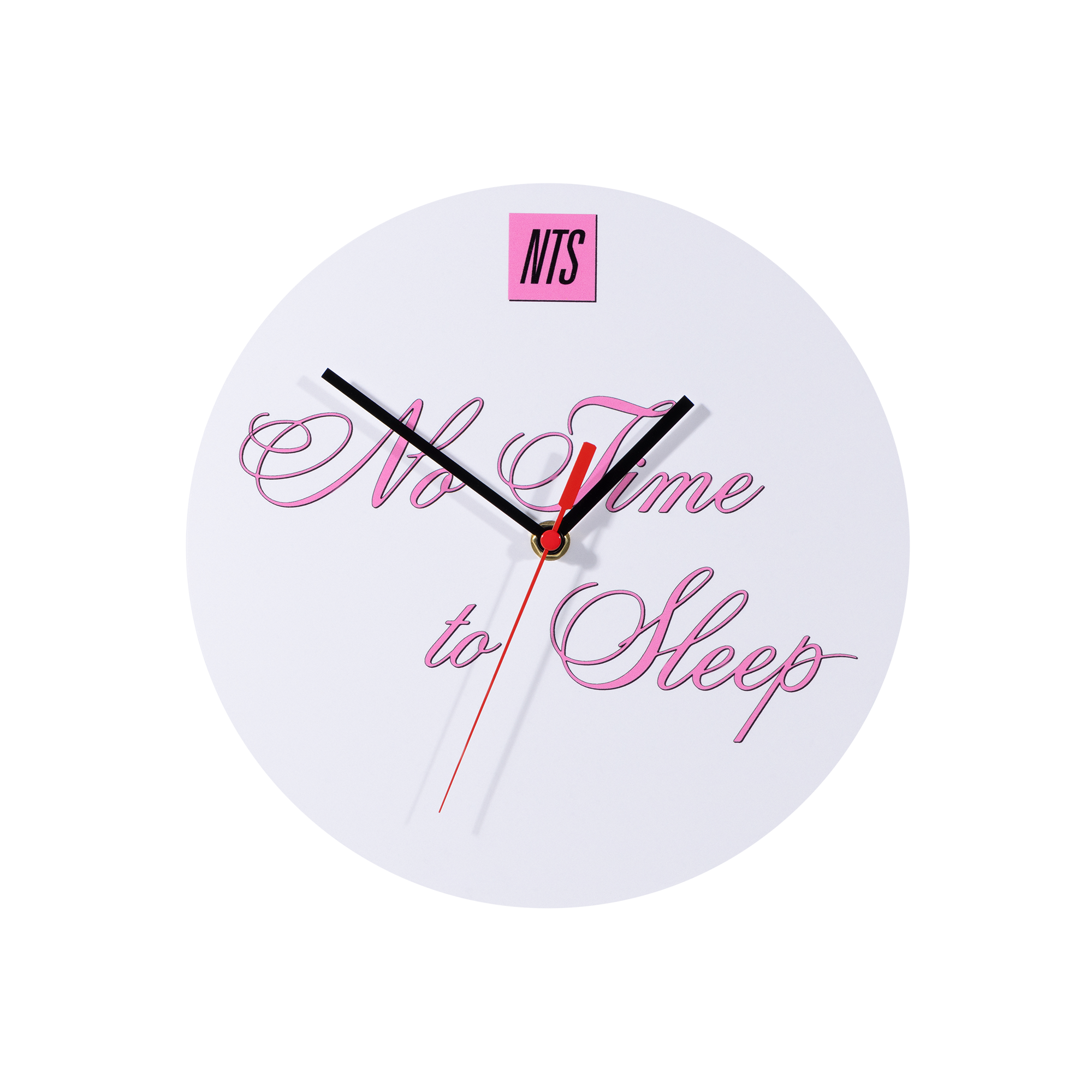 NTS RADIO - No Time to Sleep Wall Clock – White