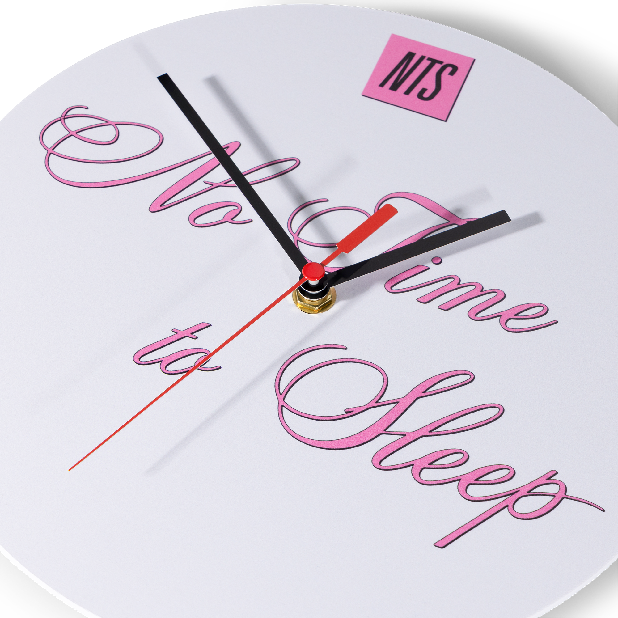 NTS RADIO - No Time to Sleep Wall Clock – White