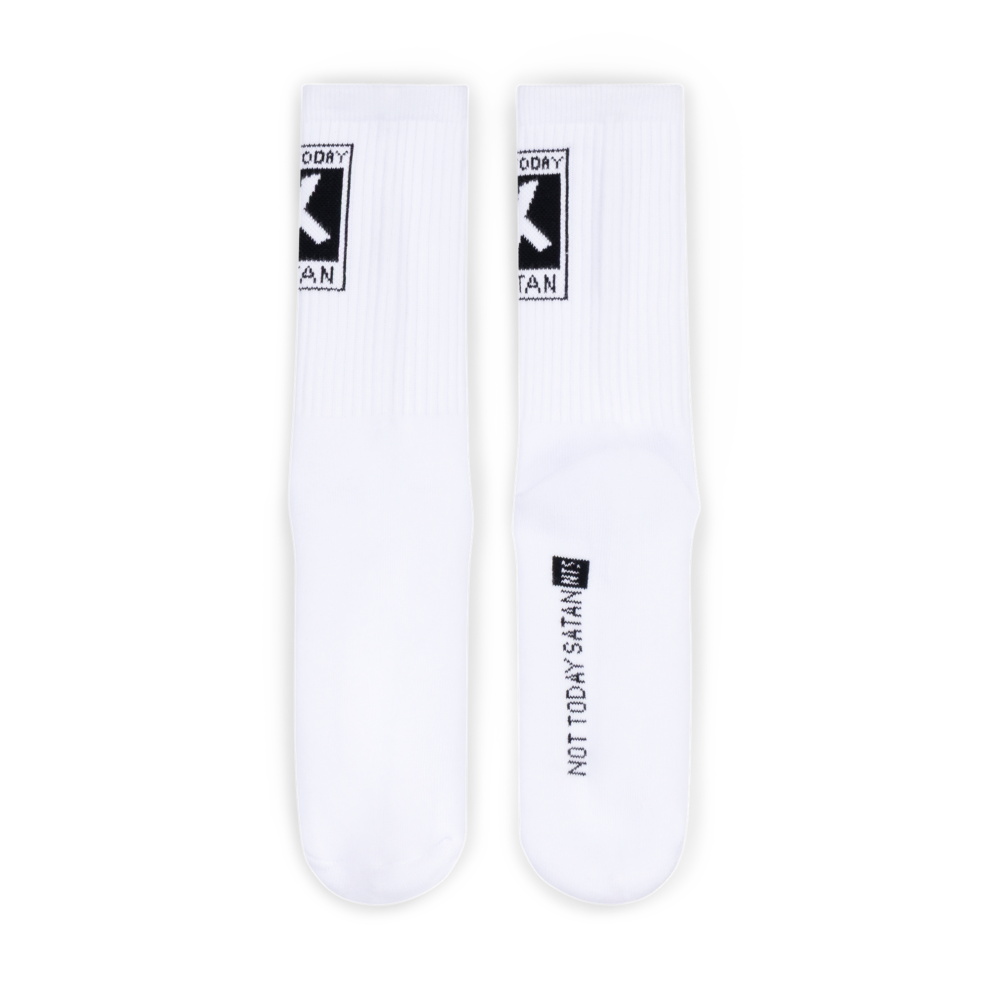 NTS RADIO - Not Today Satan Socks - White