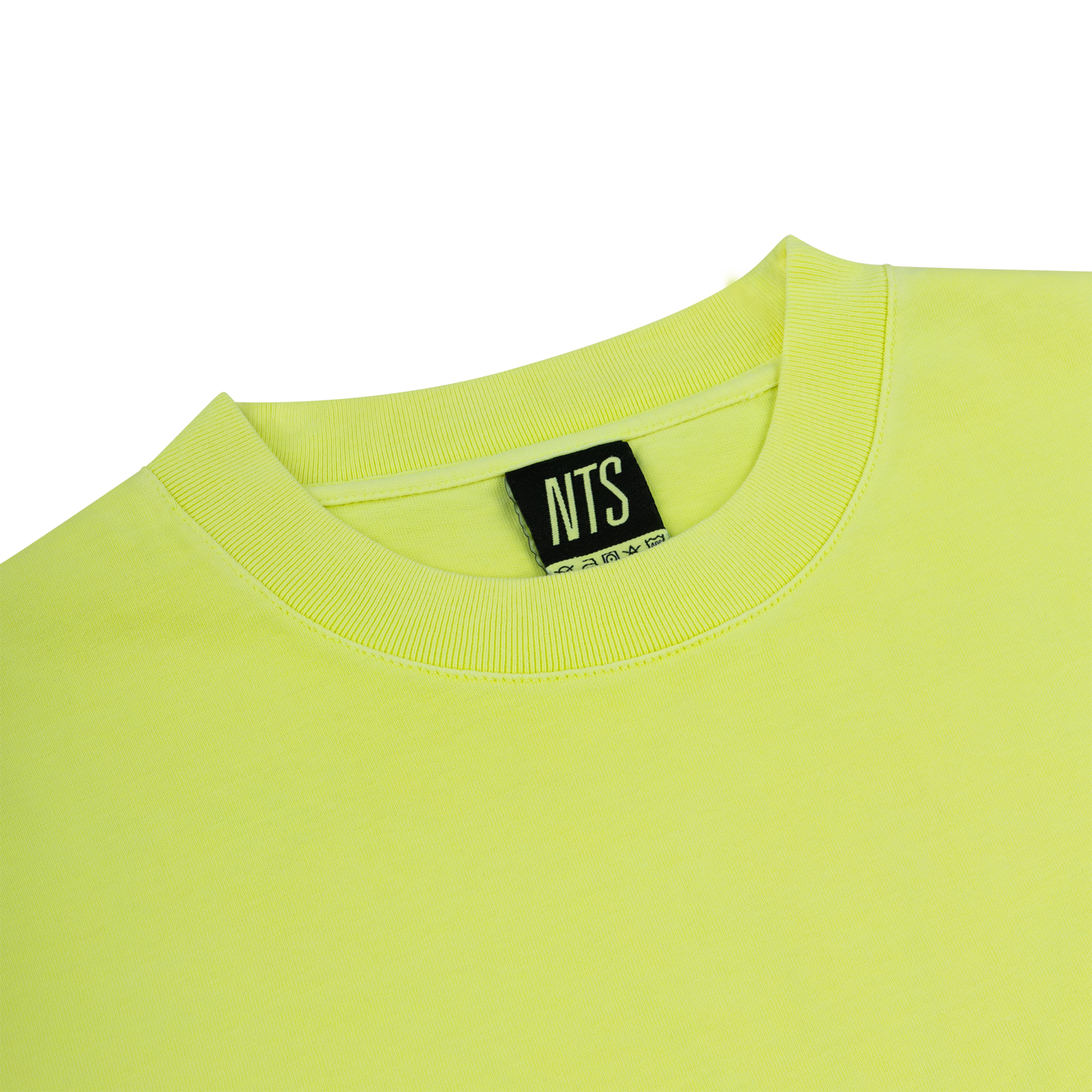 NTS RADIO - Hardcore Happiness Tee - Fluorescent Yellow