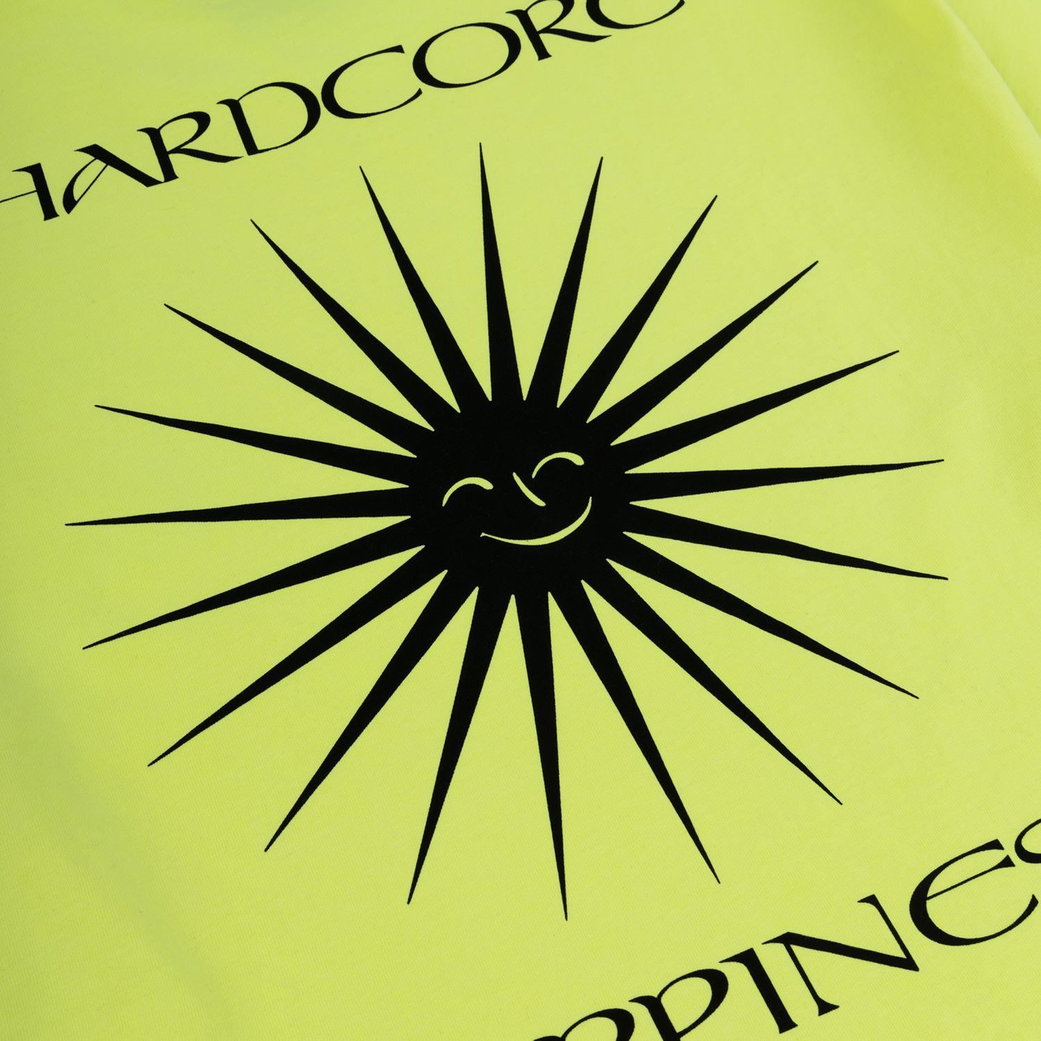 NTS RADIO - Hardcore Happiness Tee - Fluorescent Yellow