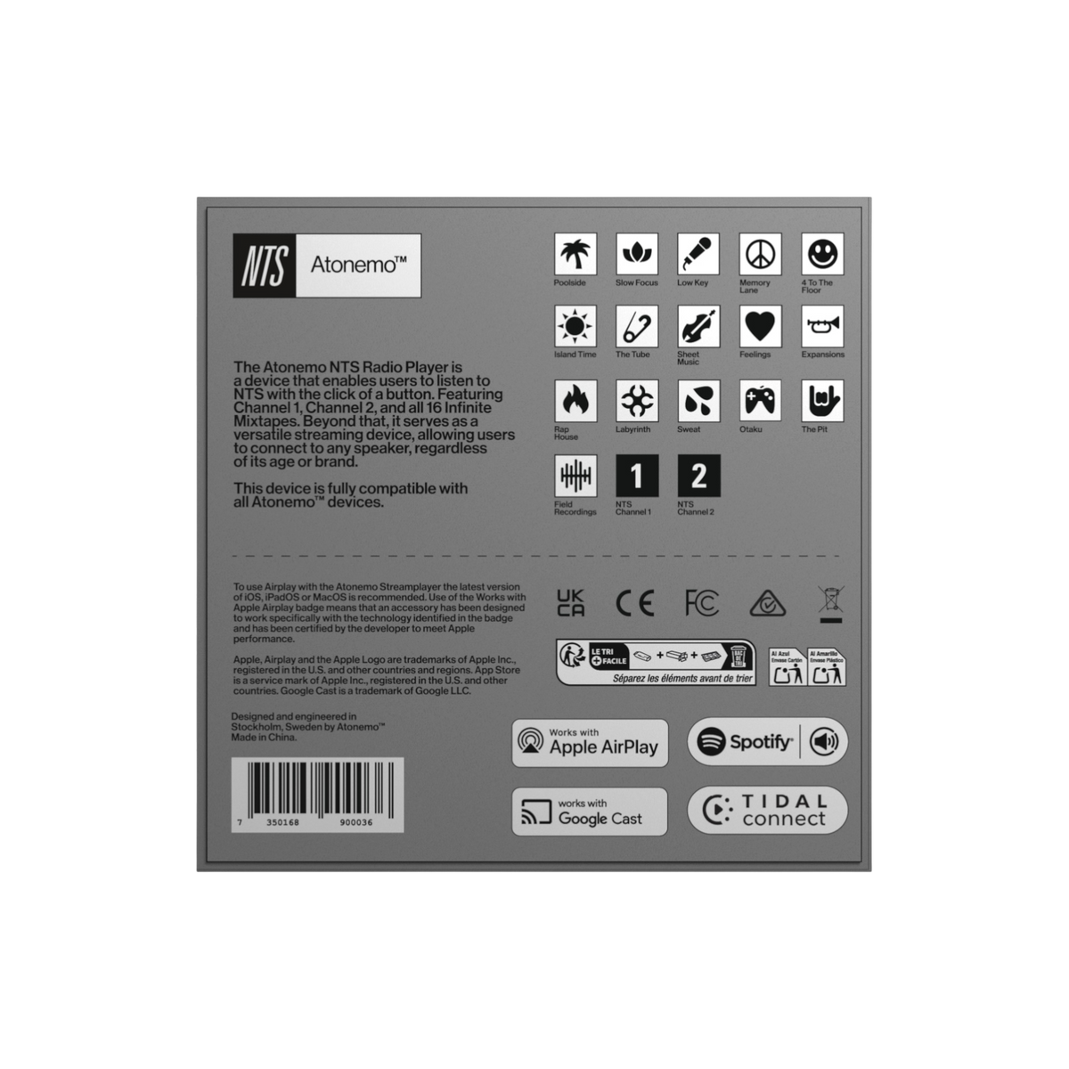 NTS RADIO - US ONLY Atonemo NTS Radio Player