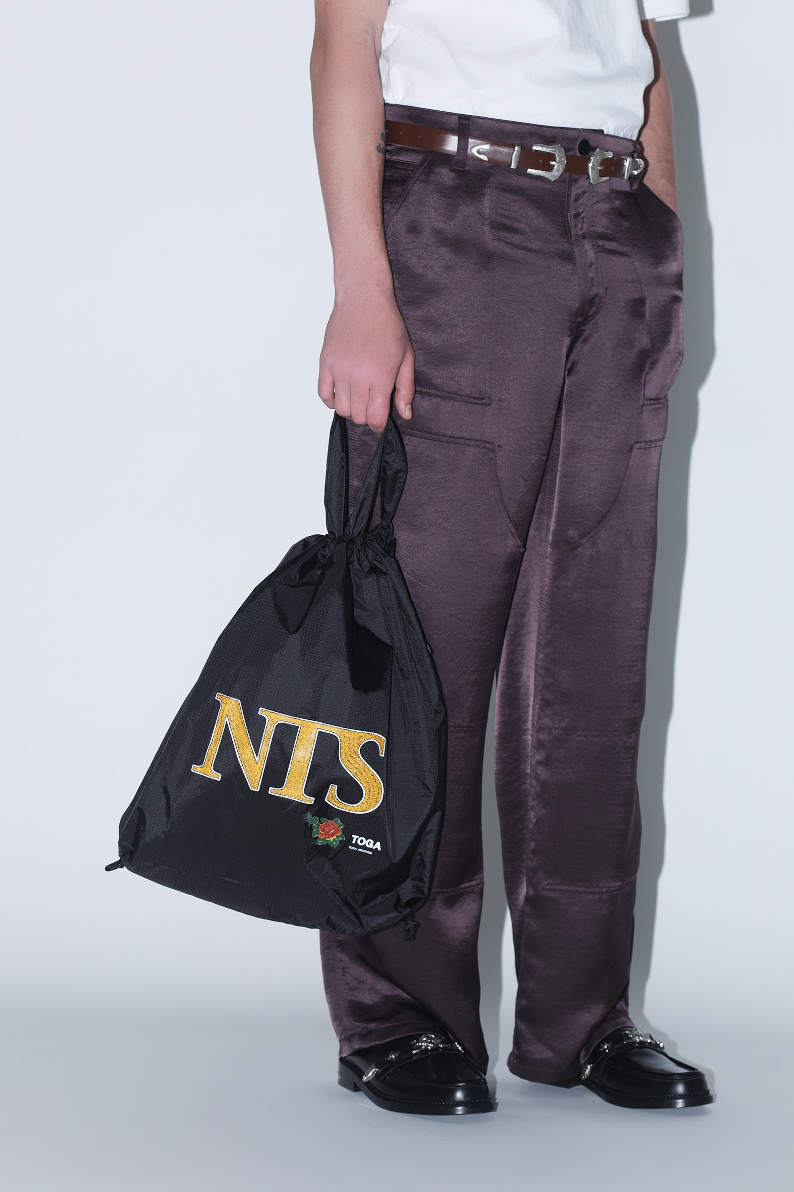NTS RADIO - NTS x TOGA Drawstring Bag - Black