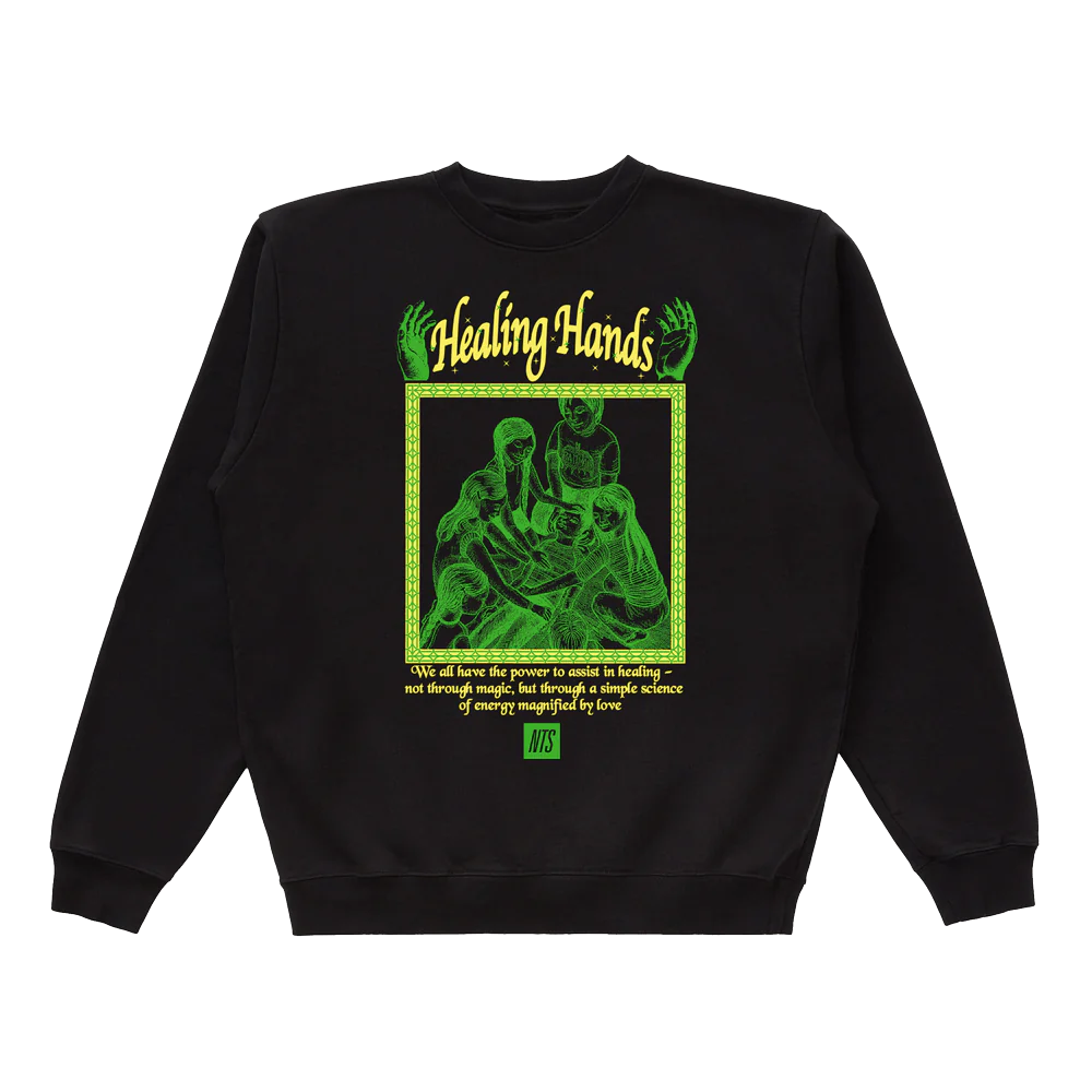 NTS RADIO - Healing Hands Crewneck Sweatshirt - Black