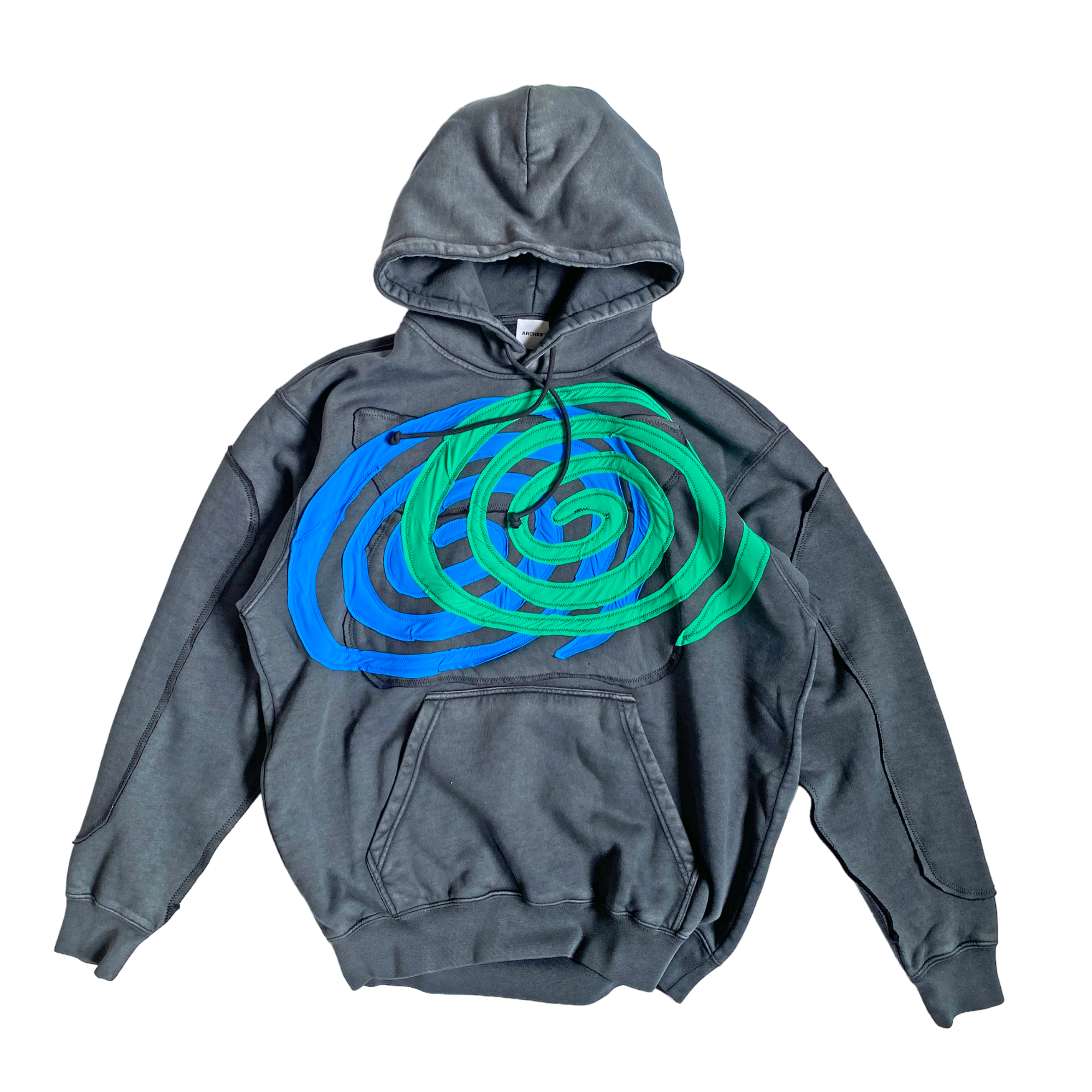 NTS RADIO - Ed Curtis X NTS Hoodie - Blue & Green