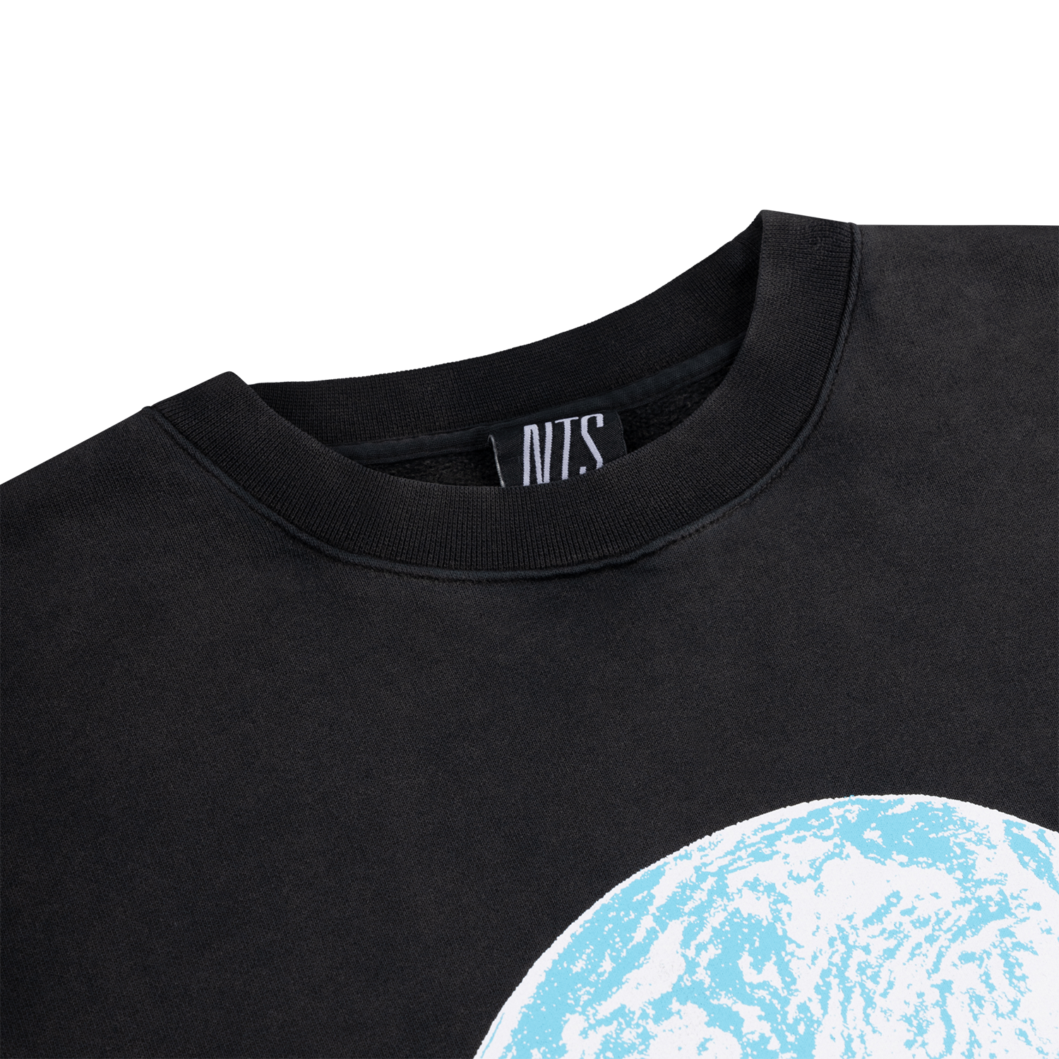 NTS RADIO - One World Two Channels Sweatshirt - Vintage Black