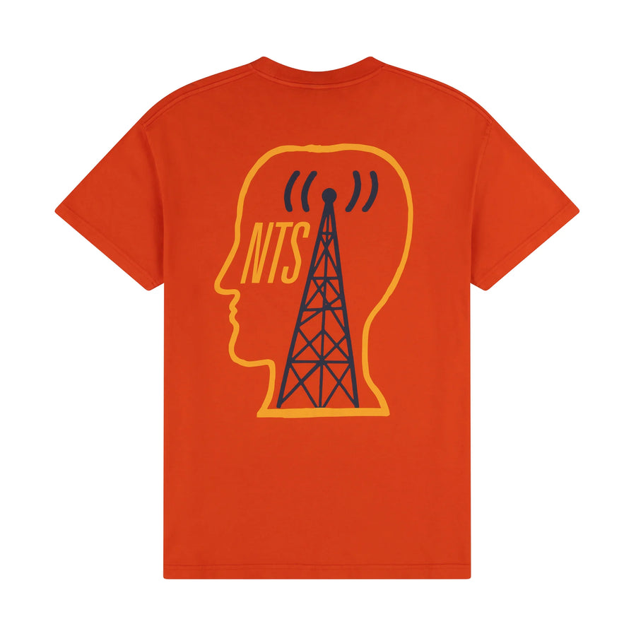 NTS RADIO - BRAIN DEAD X NTS EAR WORMS ONLY ORANGE TEE