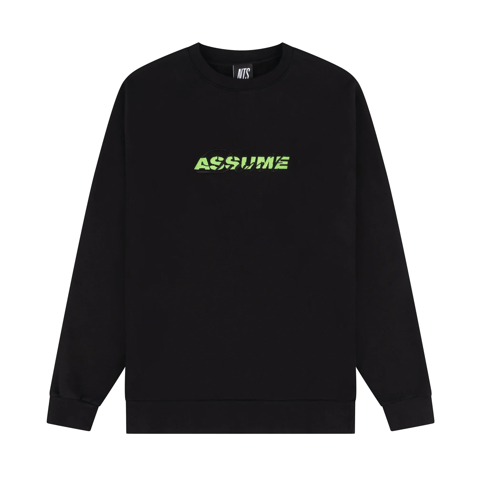 NTS RADIO - Don't Assume Black Crewneck Sweatshirt