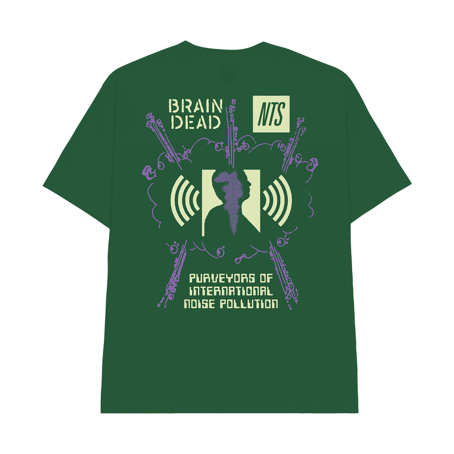 NTS RADIO - Brain Dead X NTS Noise Pollution Tee - Green